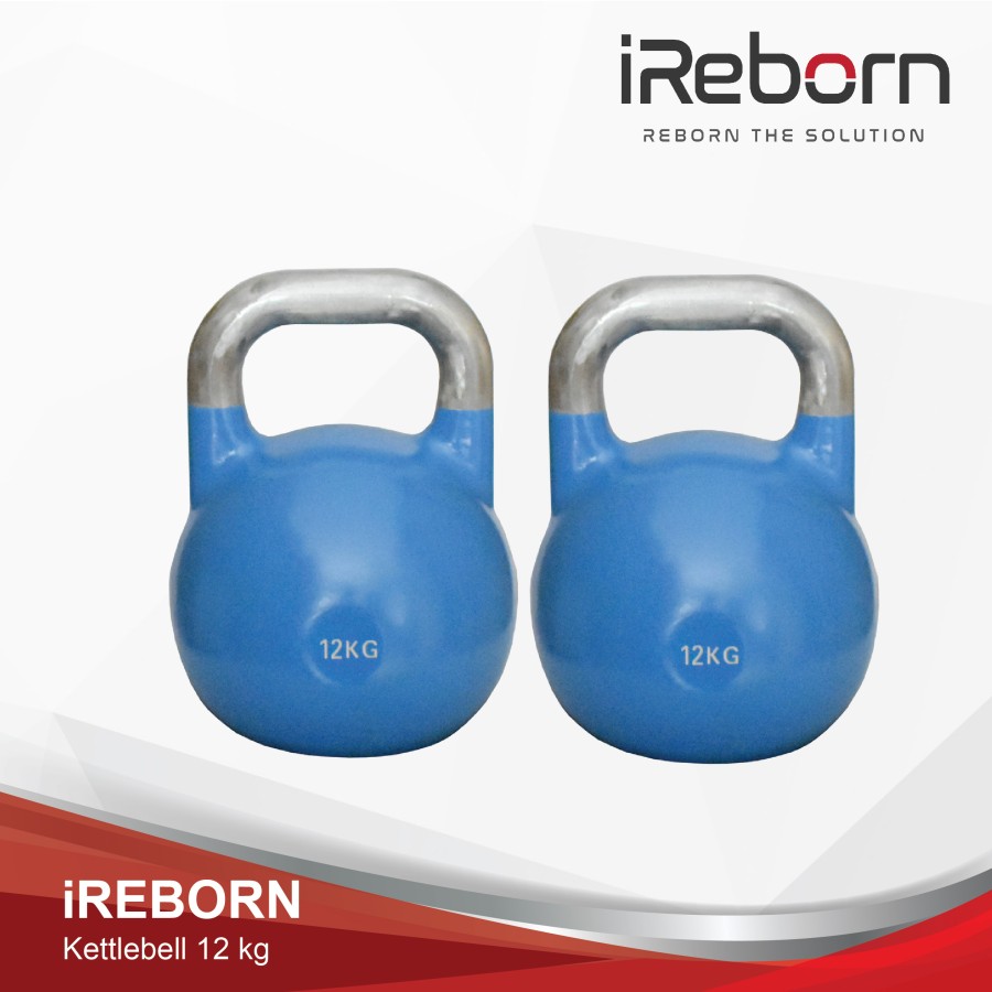 IREBORN - New Alat Olahraga Angkat Berat Gym Fitness Kettlebell IReborn 12 Kg - Image 2