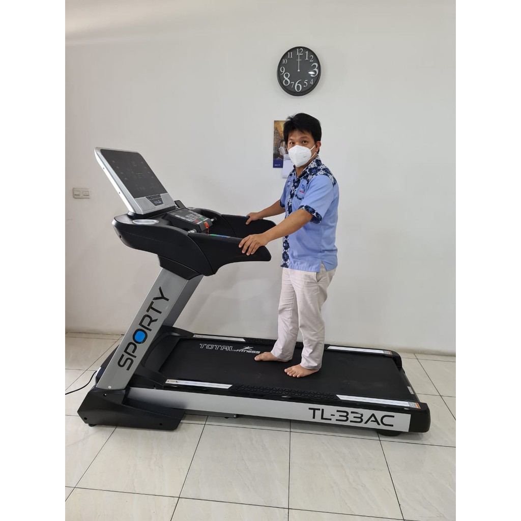 TOTAL GYM - New Alat Olahraga Fitness Gym Walking Pad Big Treadmill Listrik Elektrik Total TL 33 AC Auto Incline - Image 6