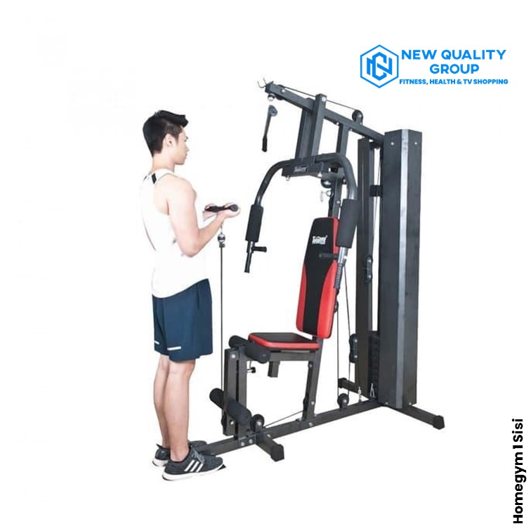 TOTAL GYM - New Alat Olahraga Fitness Gym Total Health Homegym 1 Sisi TL HG 008 With Cover Plus Beban 50 Kg - Image 5