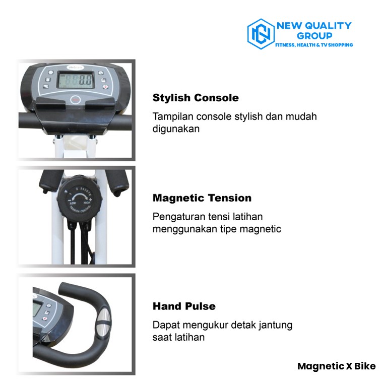IREBORN - New Alat Olahraga Fitness Gym Sepeda Statis iReborn Costa Magnetic X Static Bike - Image 4