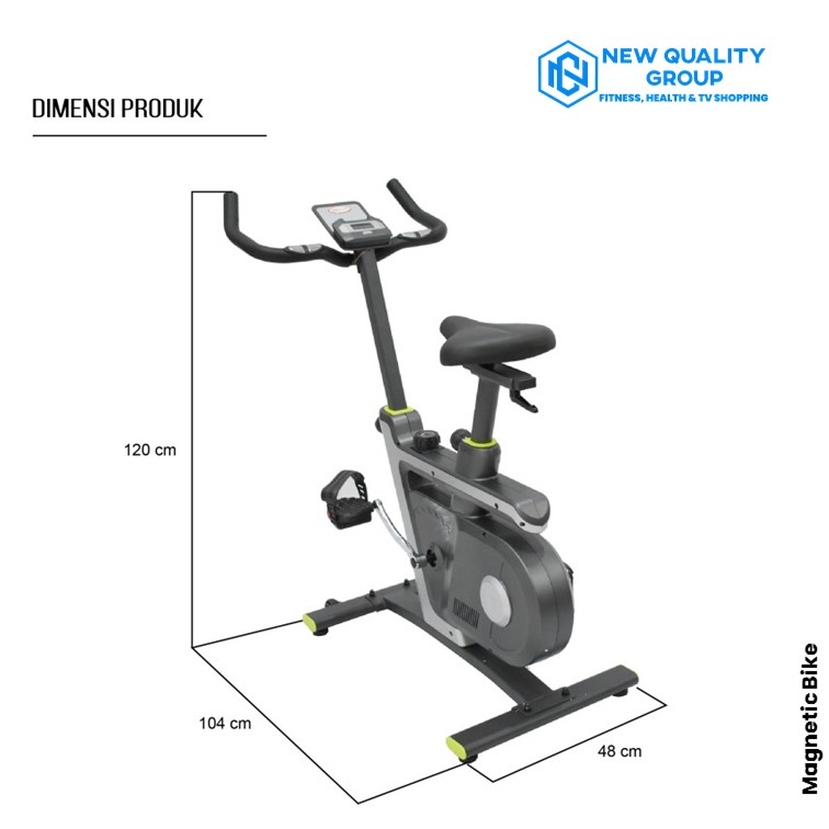 IREBORN - New Alat Olahraga Fitness Gym Sepeda Statis iReborn Paulo Magnetic Air Static Bike - Image 5