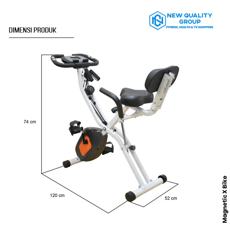 IREBORN - New Alat Olahraga Fitness Gym Sepeda Statis iReborn Costa Magnetic X Static Bike - Image 5