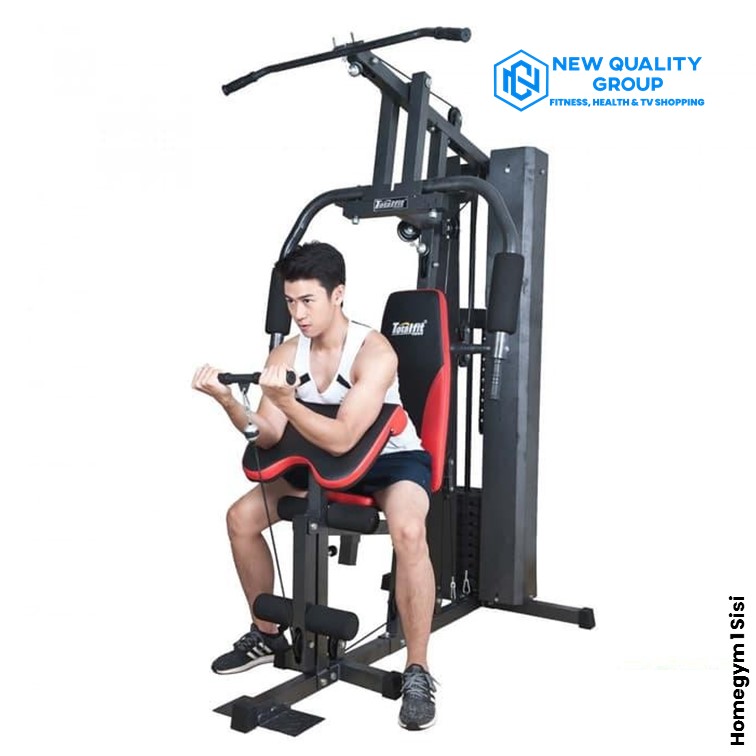 TOTAL GYM - New Alat Olahraga Fitness Gym Total Health Homegym 1 Sisi TL HG 008 With Cover Plus Beban 50 Kg - Image 7