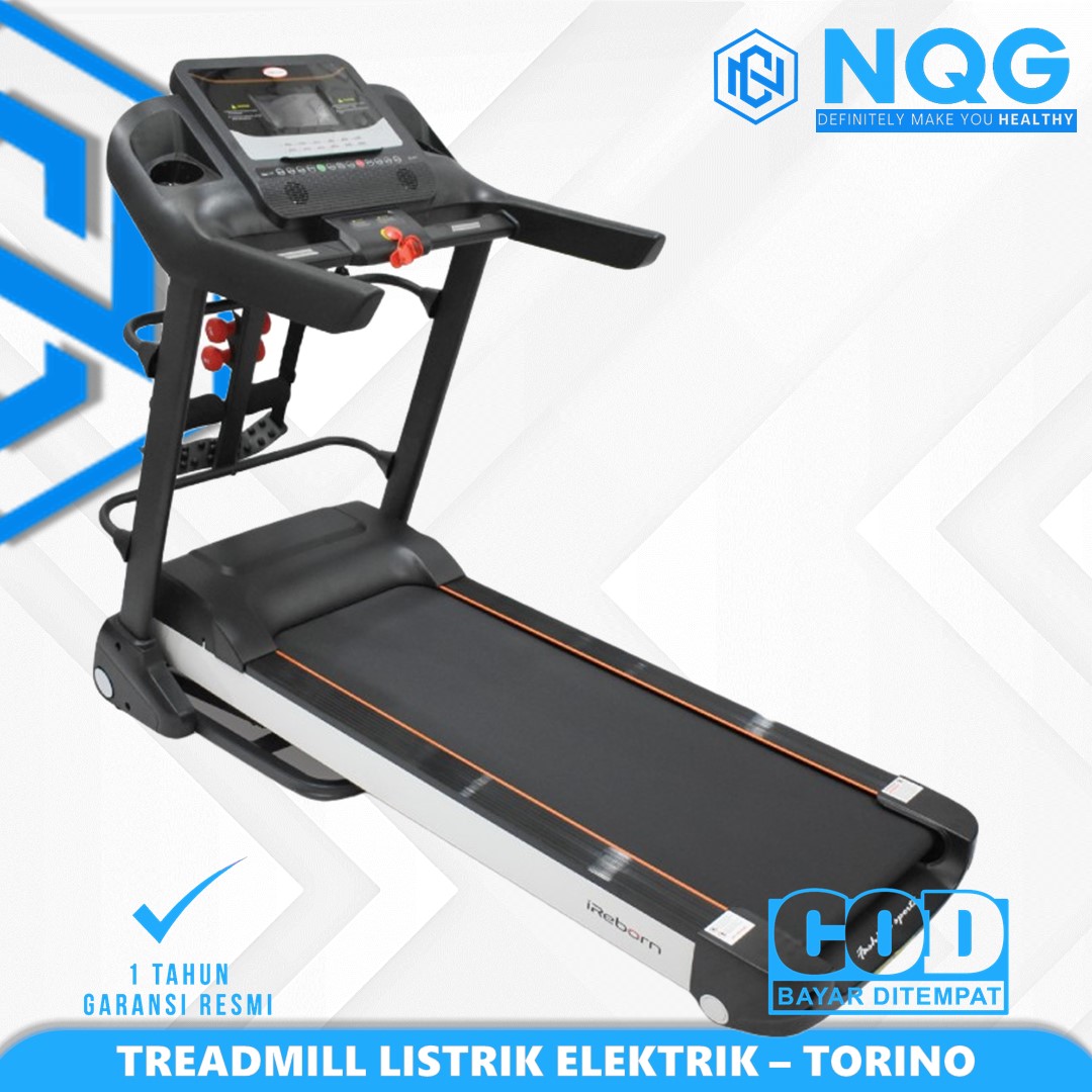 IREBORN - New Alat Olahraga Fitness Gym Walking Pad Treadmill Listrik Elektrik iReborn Torino Auto Incline