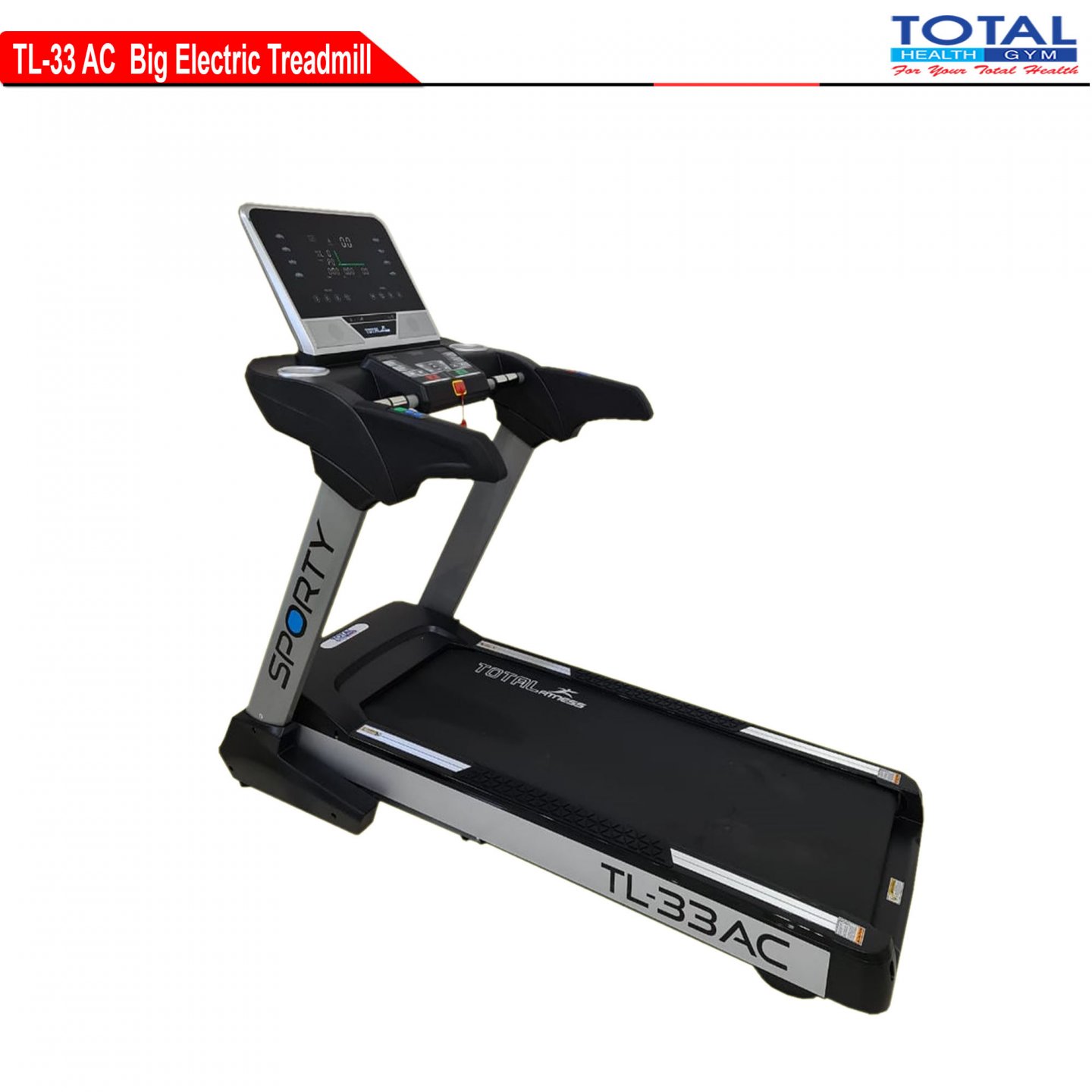 TOTAL GYM - New Alat Olahraga Fitness Gym Walking Pad Big Treadmill Listrik Elektrik Total TL 33 AC Auto Incline - Image 10