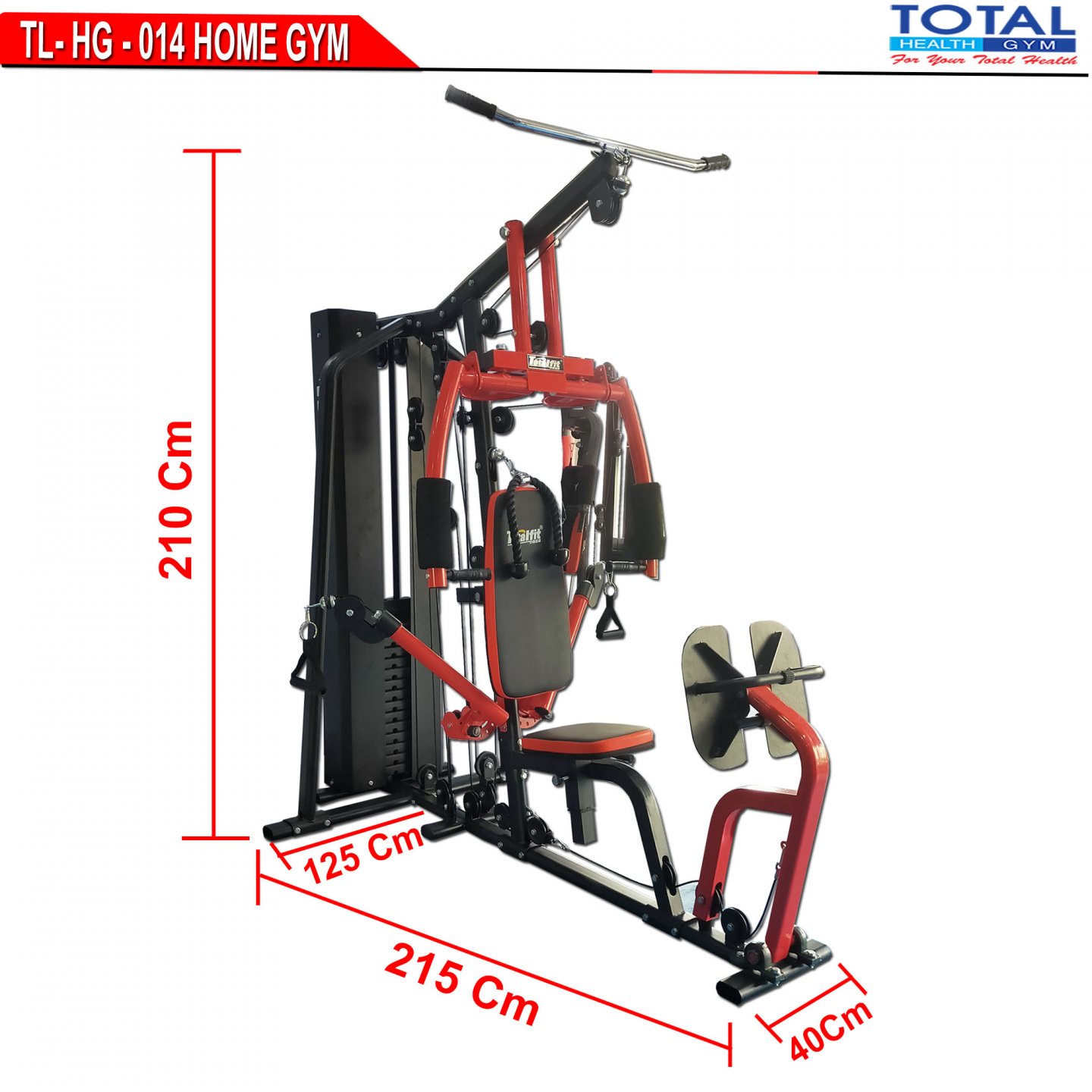 TOTAL GYM - New Alat Olahraga Fitness Home Gym 1 Sisi Total TL HG-014 - Image 5