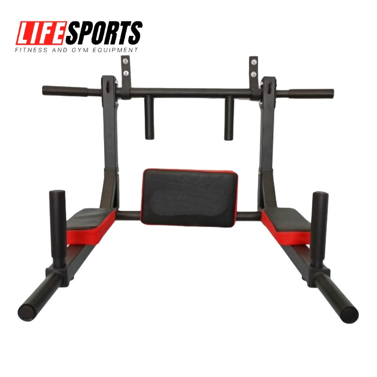 LIFESPORTS - New Alat Olahraga Gym Fitness Pull Up Bar & Dip Station Tembok Multifungsi - Image 3