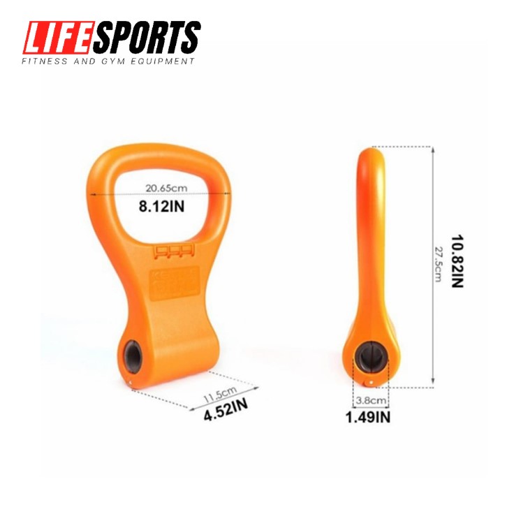 LIFESPORTS - New Alat Olahraga Fitness Gym Accessories Kettlebell Dumbell Grip Handle Adjustable Portable - Image 5