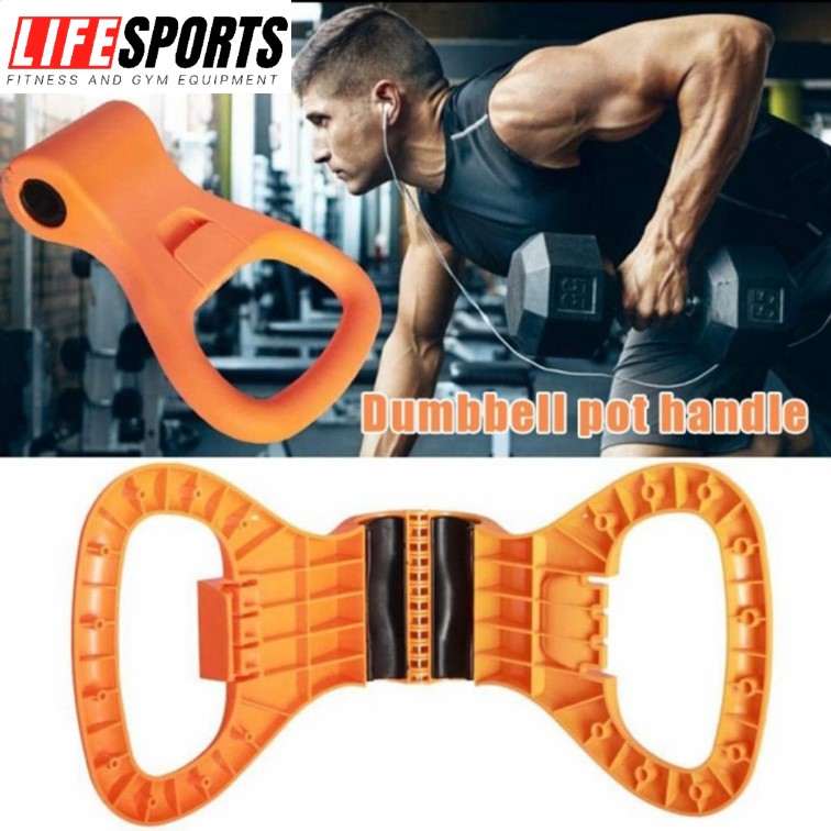 LIFESPORTS - New Alat Olahraga Fitness Gym Accessories Kettlebell Dumbell Grip Handle Adjustable Portable - Image 6