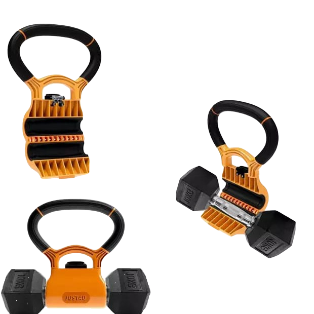 LIFESPORTS - New Alat Olahraga Fitness Gym Accessories Kettlebell Dumbell Grip Handle Adjustable Portable