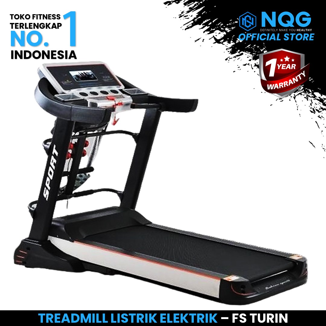 FC - New Alat Olahraga Gym Fitness Walking Pad Treadmill Listrik Elektrik FS Turin M5 Auto Incline - Image 2