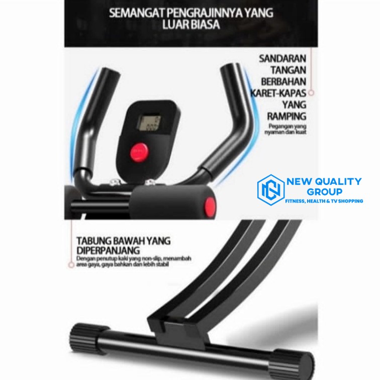 LIFESPORTS - New Alat Olahraga Fitness Gym Alat Latihan Perut Abdominal Coaster AB Coaster Speeds Pengecil Perut Original Lifesports - Image 12