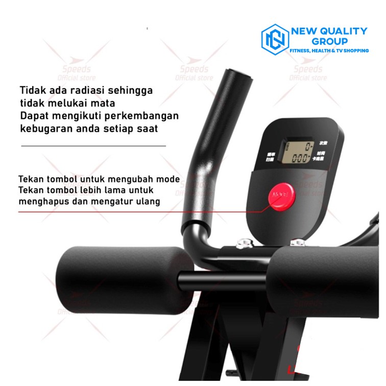 LIFESPORTS - New Alat Olahraga Fitness Gym Alat Latihan Perut Abdominal Coaster AB Coaster Speeds Pengecil Perut Original Lifesports - Image 9