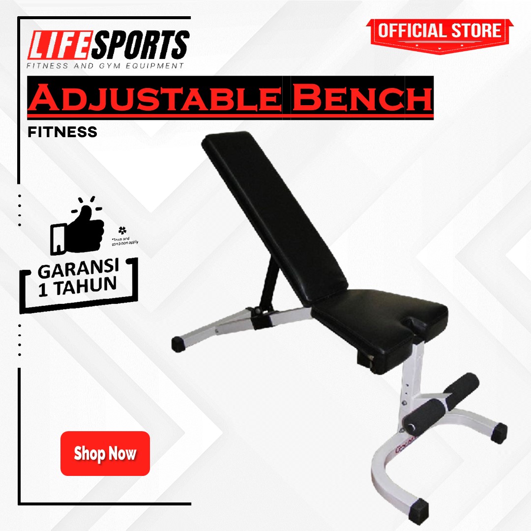 LIFESPORTS - New Alat Olahraga Fitness Gym Multifunction Adjustable Bench Press Deltagym Original - Image 2