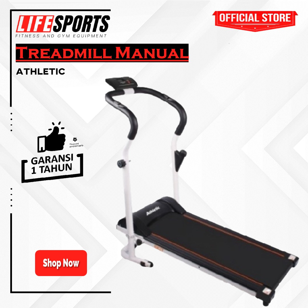 LIFESPORTS - New Alat Olahraga Fitness Gym Walking Pad Treadmill Manual Mini Simple Athletic Original - Image 2