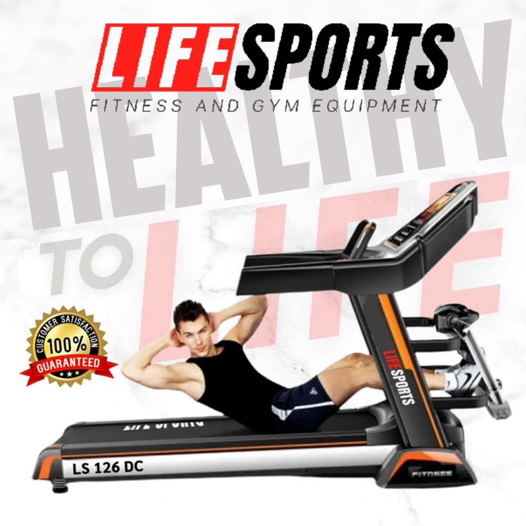 LIFESPORTS - New Alat Olahraga Fitness Sport Gym Smart Walking Pad Treadmill Listrik Elektrik Motorizhed Lifesports LS 126 DC Motor 3,5 HP Auto Incline - Image 3