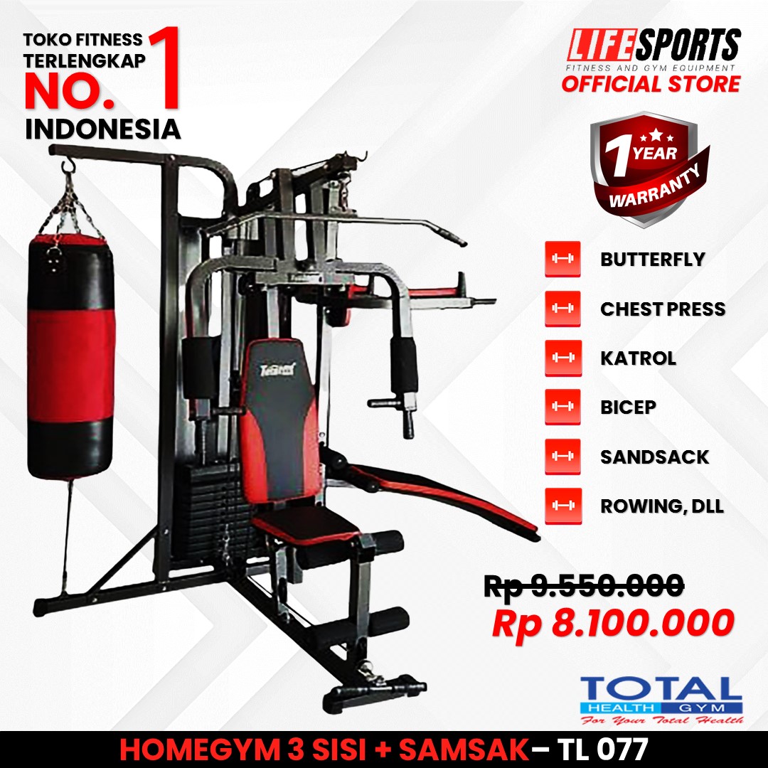 TOTAL GYM - PAKET GYM IMPORT ORIGINAL (paket mini gym original import) TOTAL - Image 6