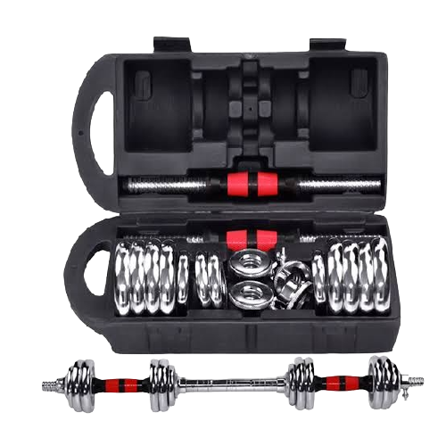 LIFESPORTS - New Alat Olahraga Fitness Sport Gym Barbel Dumbbell Dumbel Chrome Set 30 Kg Plus Rack Lifesports