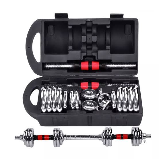 LIFESPORTS - New Alat Olahraga Fitness Sport Gym Barbel Dumbbell Dumbel Chrome Set 30 Kg Plus Rack Lifesports - Image 3
