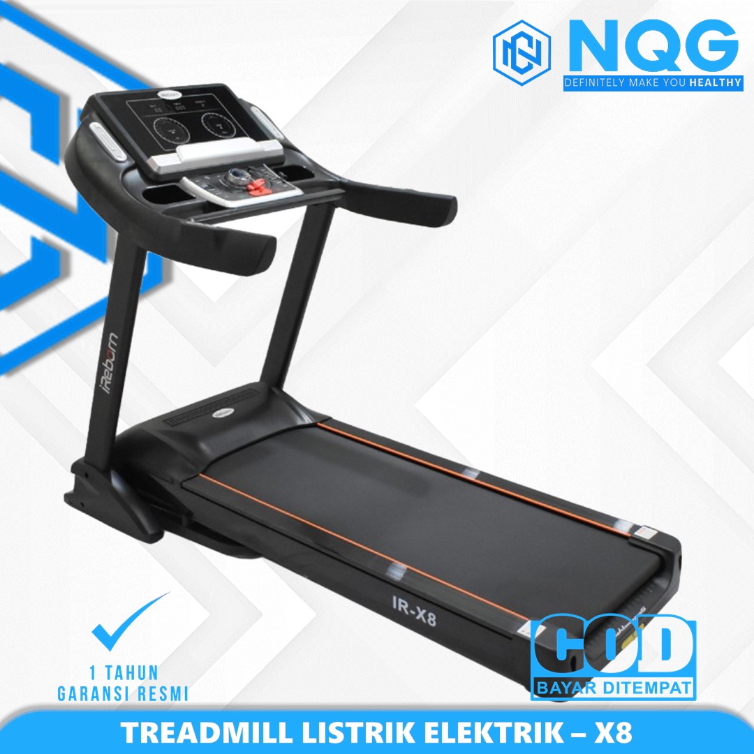 IREBORN - New Alat Olahraga Fitness Gym Treadmill Listrik Elektrik Commercial iReborn X8 Auto Incline