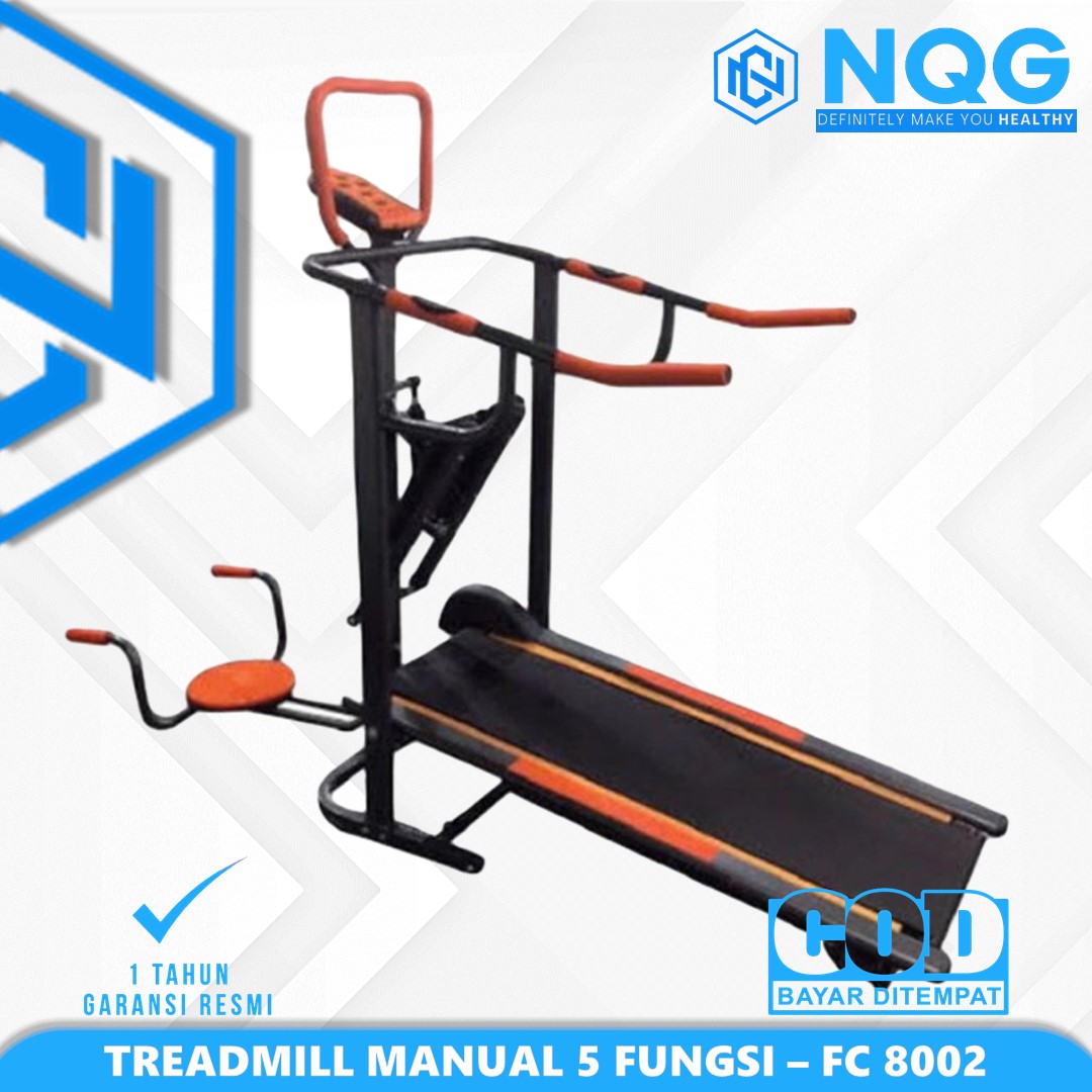 FC - New Alat Olahraga Gym Fitness Walking Pad Treadmill Manual 5 Fungsi FC 8002