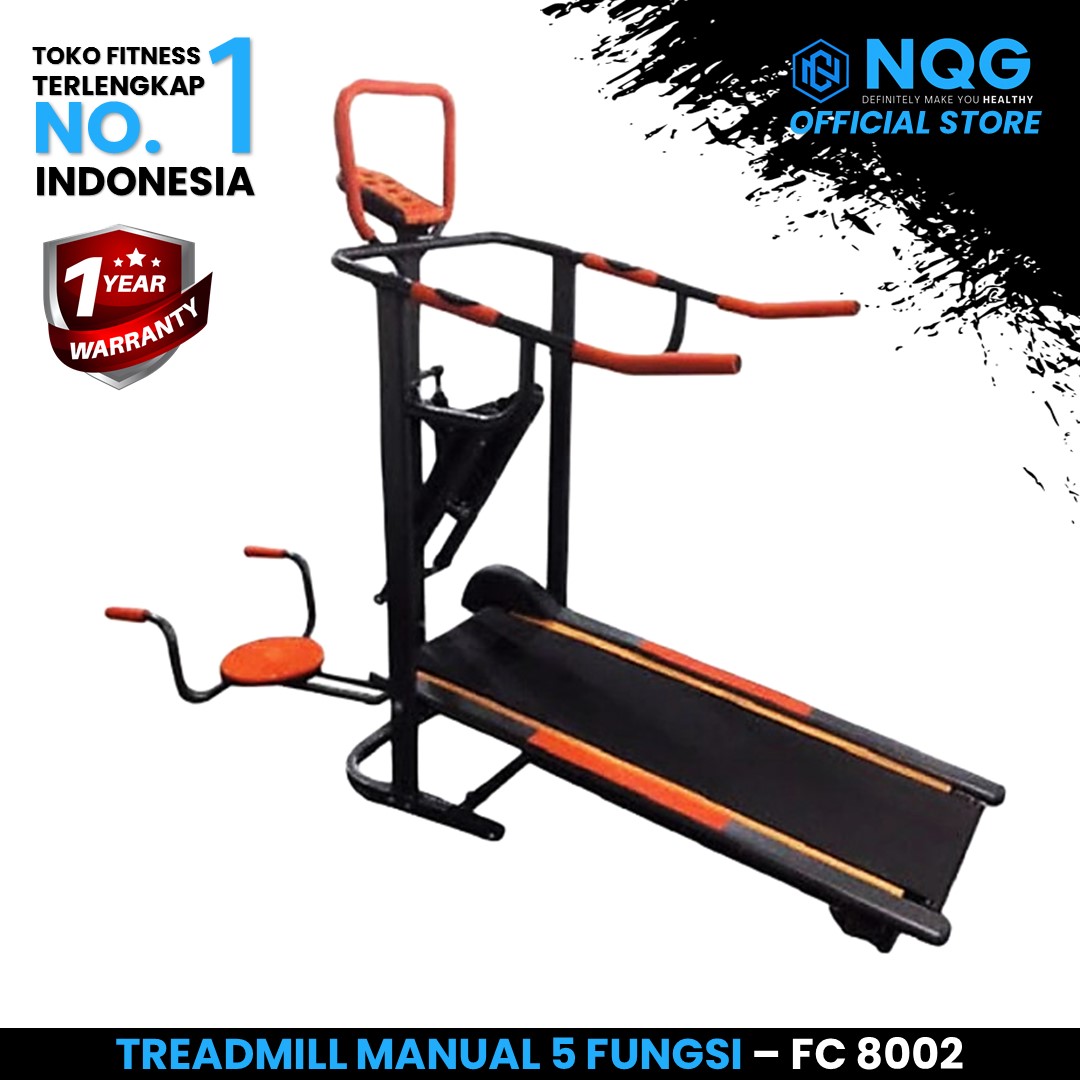 FC - New Alat Olahraga Gym Fitness Walking Pad Treadmill Manual 5 Fungsi FC 8002 - Image 2