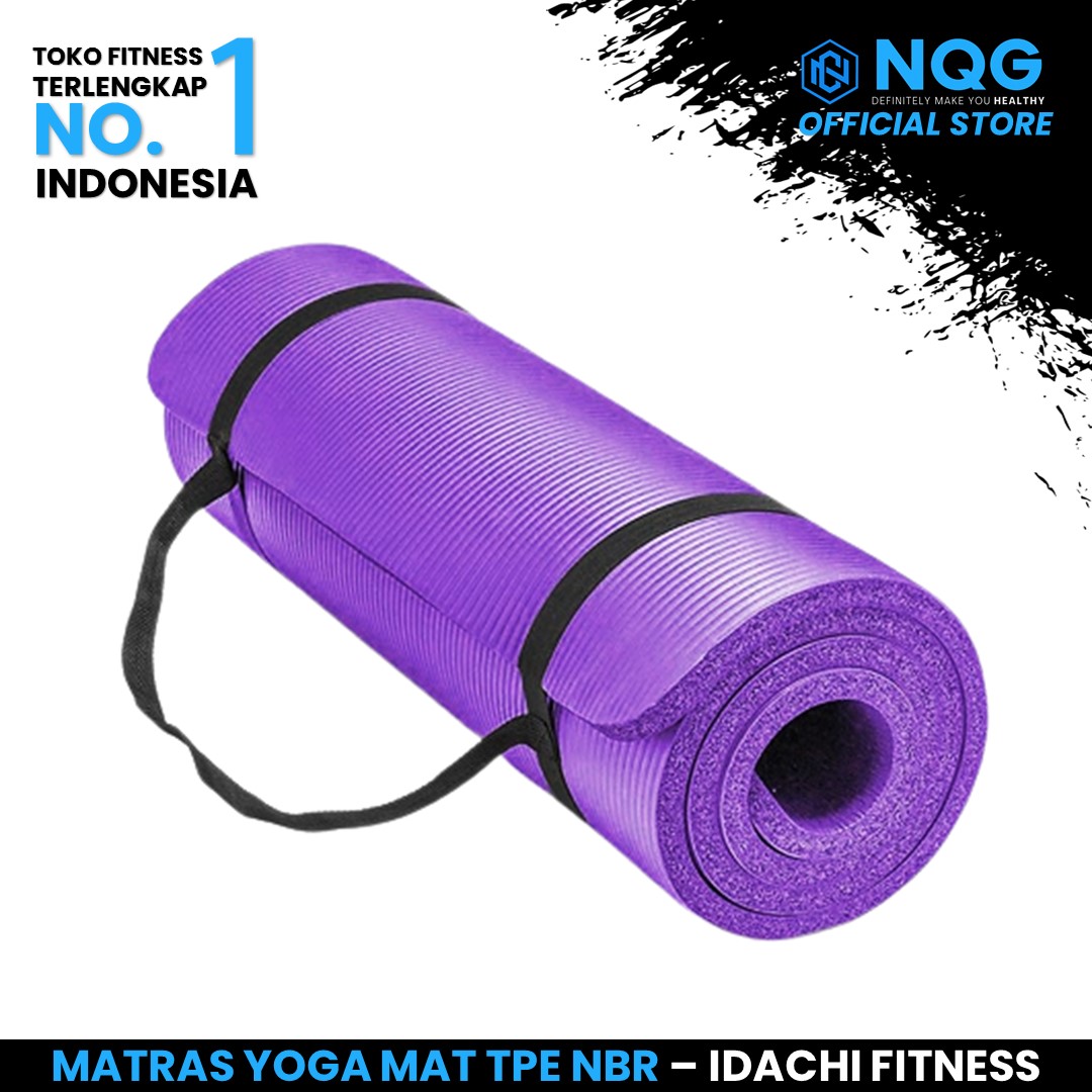 NQG - New Alat Olahraga Fitness Sport Gym Alat Fitness Matras Yoga Mat Idachi - Image 2