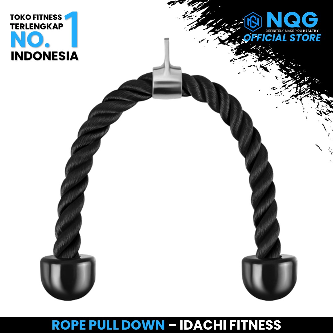 NQG - New Alat Olahraga Fitness Sport Gym Alat Fitness Rope Pull Down Home Gym Fitness Tali Angkat Beban ID-1306-4 - Image 2