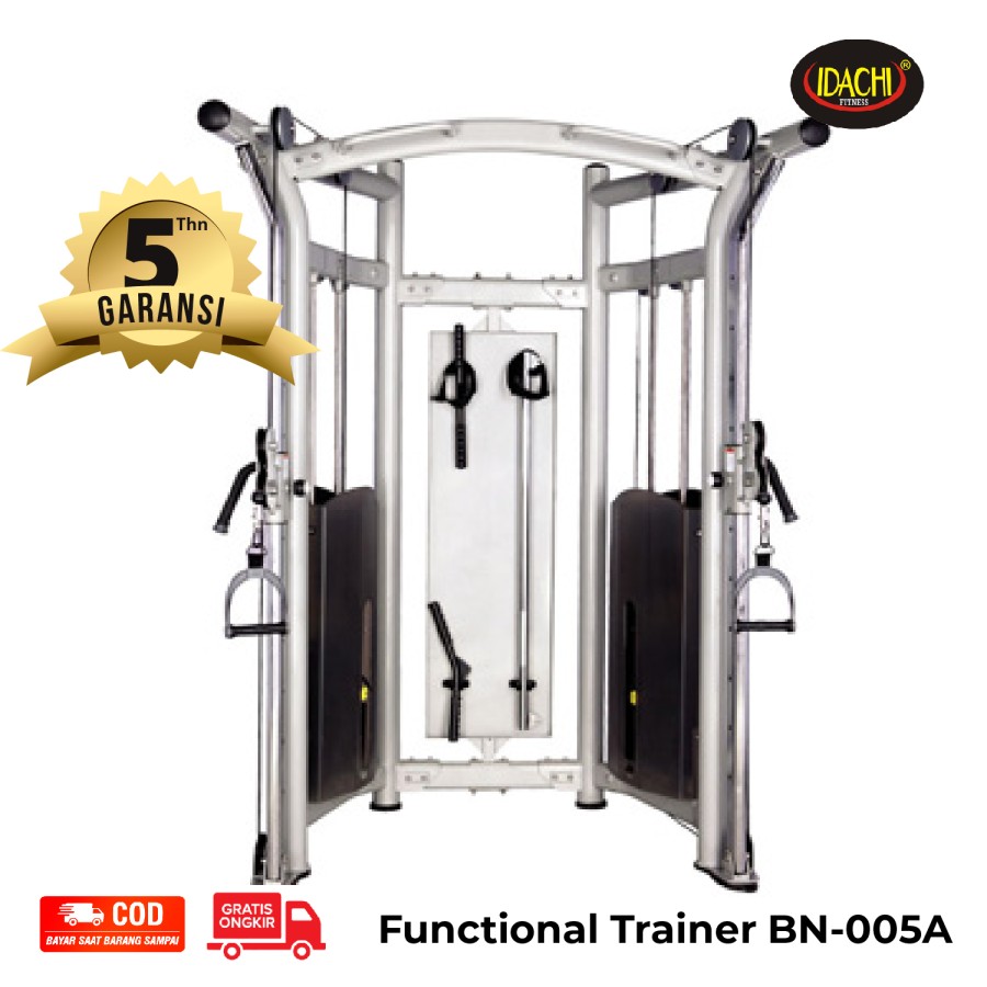 NQG - New Alat Olahraga Fitness Sport Gym Alat Fitness BN-005A Dual Adjustable Pulley Functional Trainer Idachi - Image 3